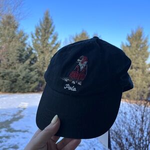Polo Ralph Lauren black brown dog winter outfit baseball cap hat NWT